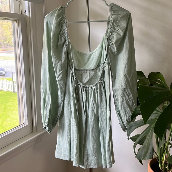 Princess Polly Olivia Mini Dress Sage - Picture 4 of 4